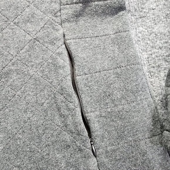 The North Face Womens M Caroluna Jacket-Plush Fleece Quilt Lined Heather Gray - Picture 3 of 12